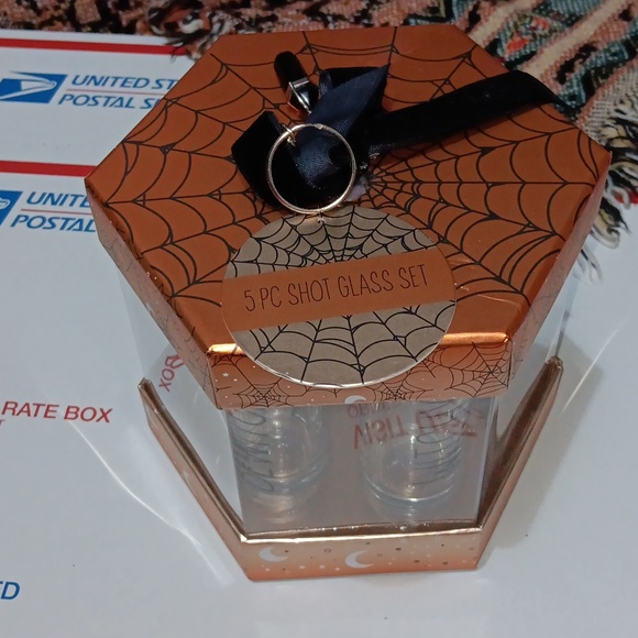 Halloween 5pc shot glass set - Picture 1 of 14